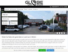 Tablet Screenshot of globecarsales.co.uk